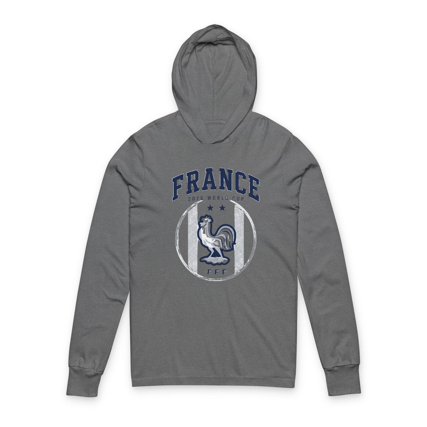 France Hoodie Tee — Lightweight Hooded Long-Sleeve Shirt