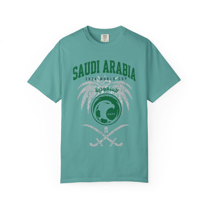 SAUDI ARABIA Unisex Garment-Dyed T-shirt