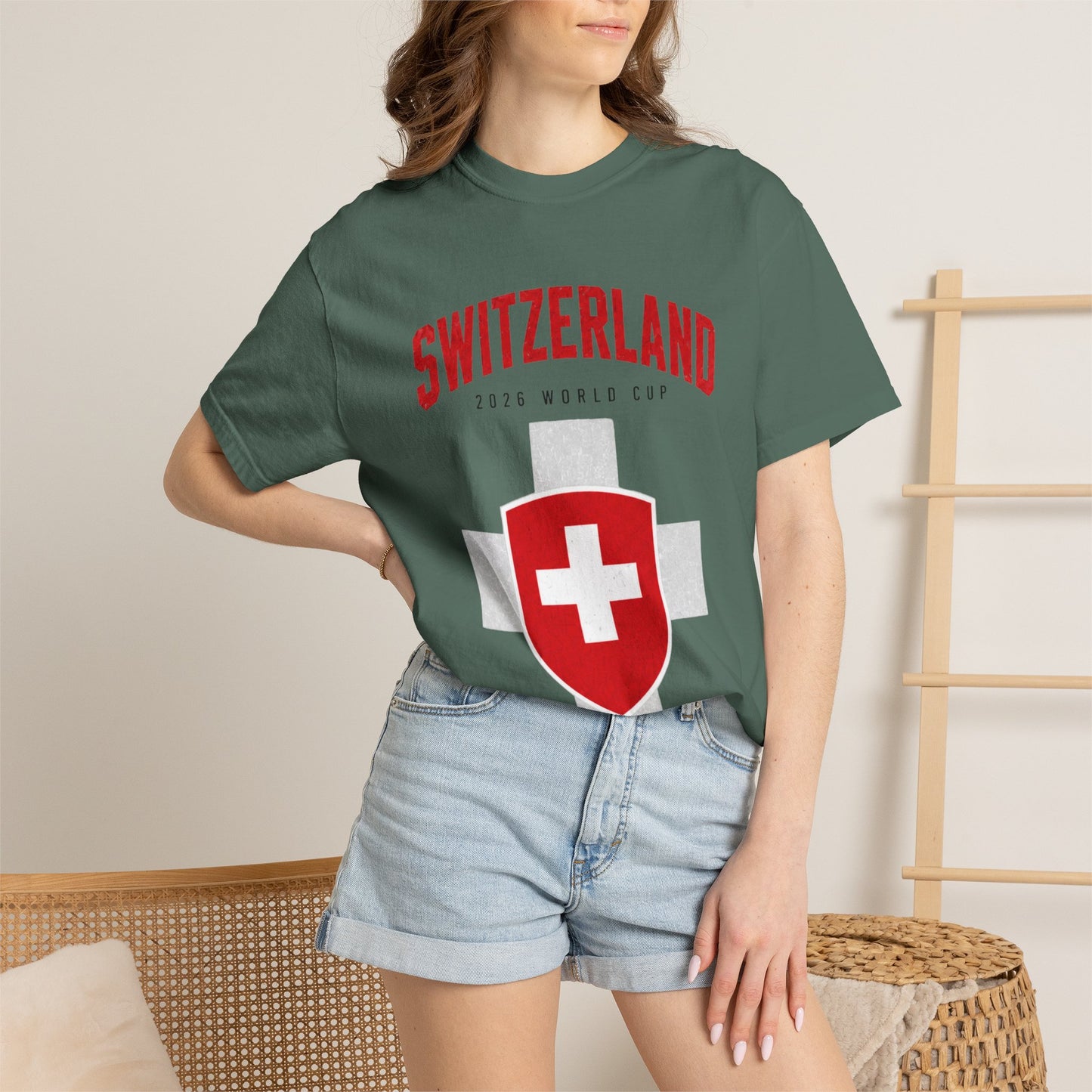 SWITZERLAND Unisex Garment-Dyed T-shirt