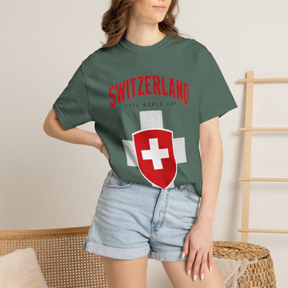 SWITZERLAND Unisex Garment-Dyed T-shirt