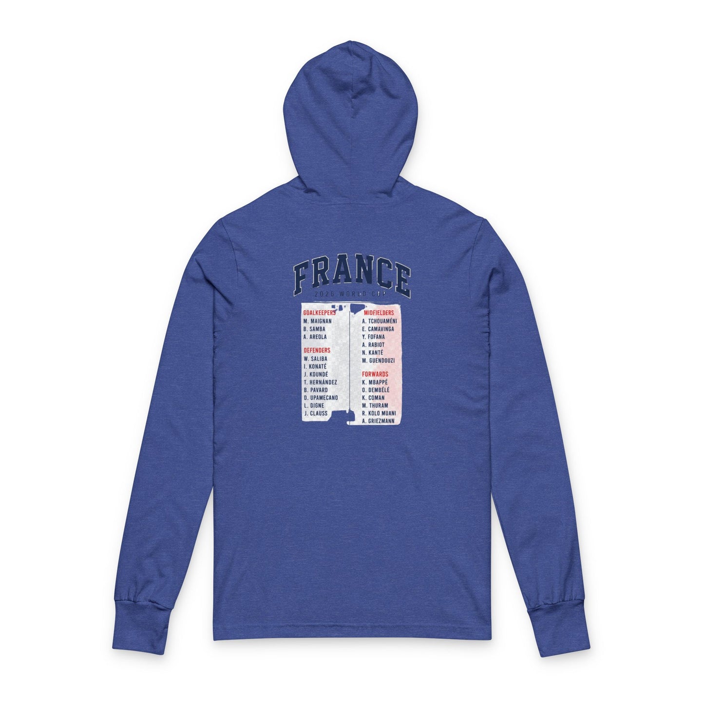 France Hoodie Tee — Lightweight Hooded Long-Sleeve Shirt