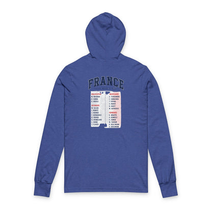 France Hoodie Tee — Lightweight Hooded Long-Sleeve Shirt