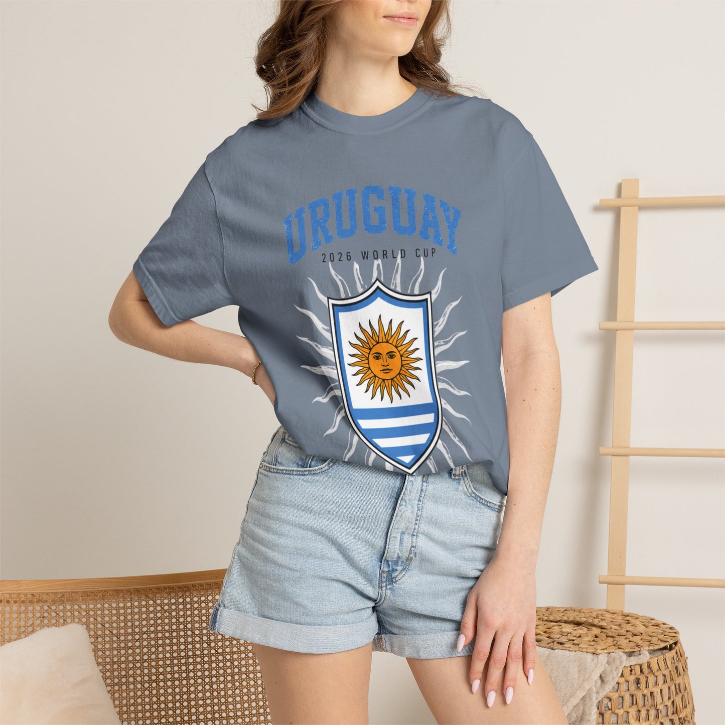 Uruguay Unisex Garment-Dyed T-shirt