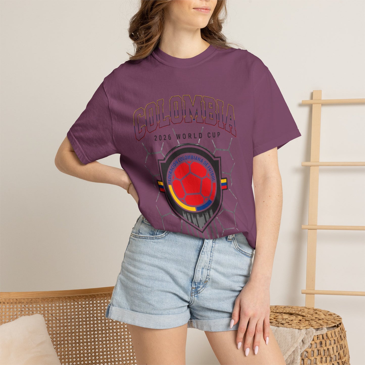 FIFA COLOMBIA Unisex Garment-Dyed T-shirt
