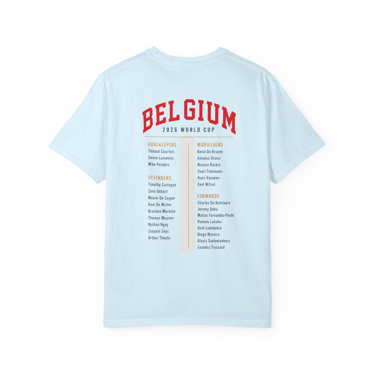 Belgium Unisex Garment-Dyed T-shirt