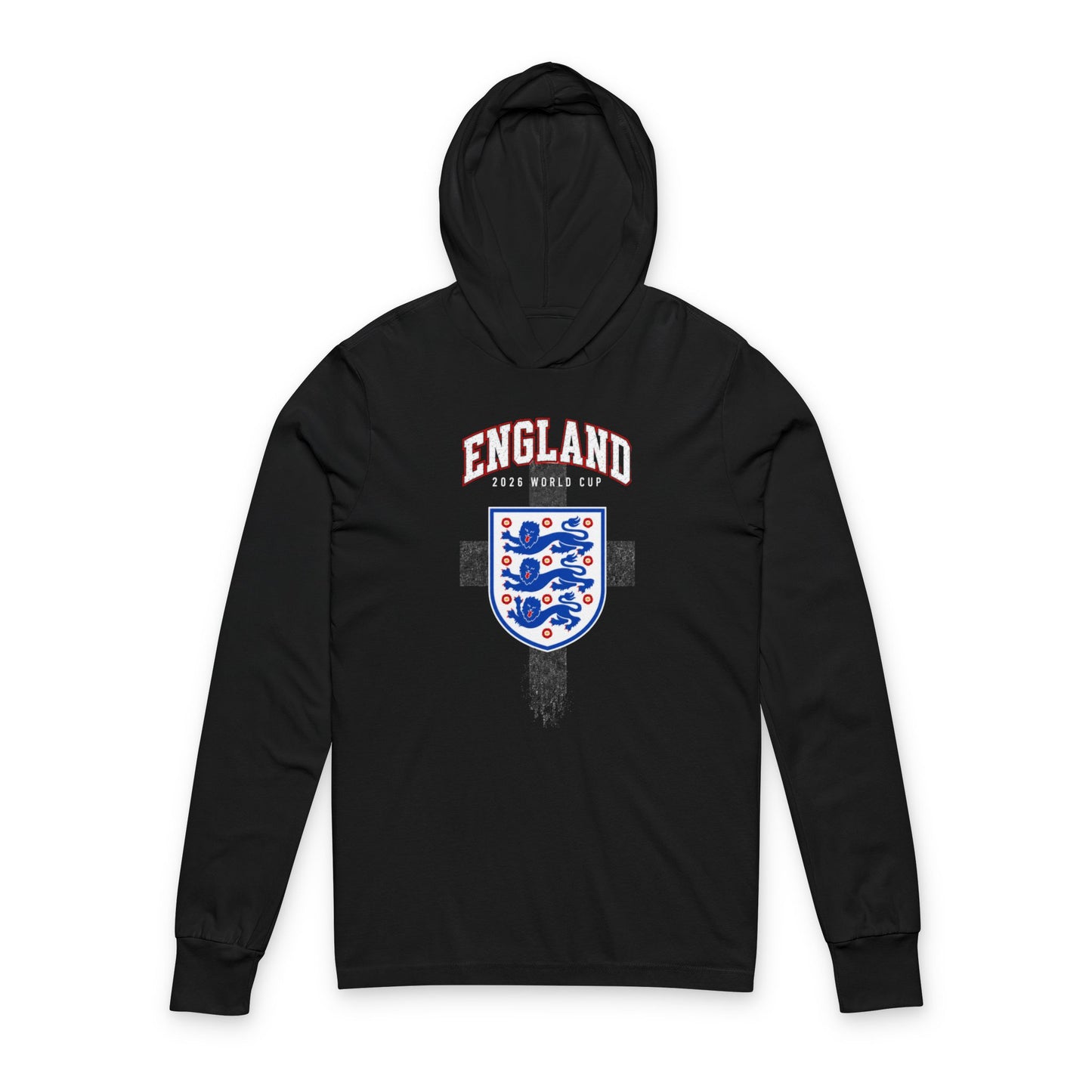 ENGLAND Hoodie Tee — Lightweight Hooded Long-Sleeve Shirt
