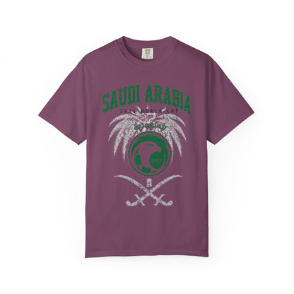 SAUDI ARABIA Unisex Garment-Dyed T-shirt