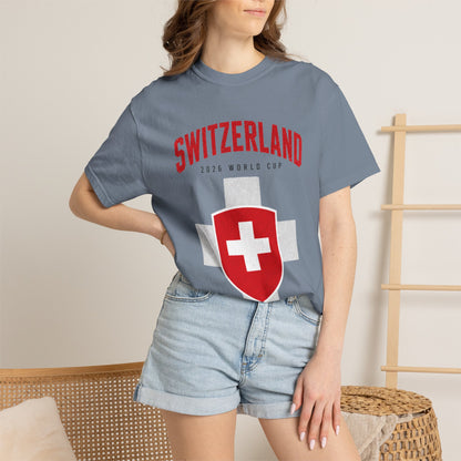SWITZERLAND Unisex Garment-Dyed T-shirt