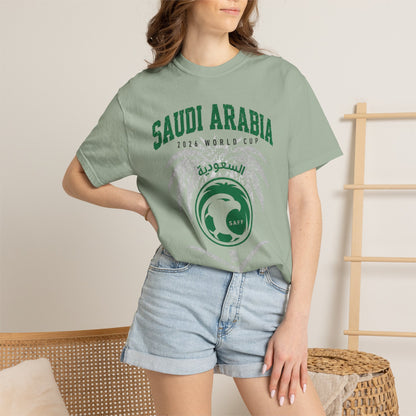 SAUDI ARABIA Unisex Garment-Dyed T-shirt