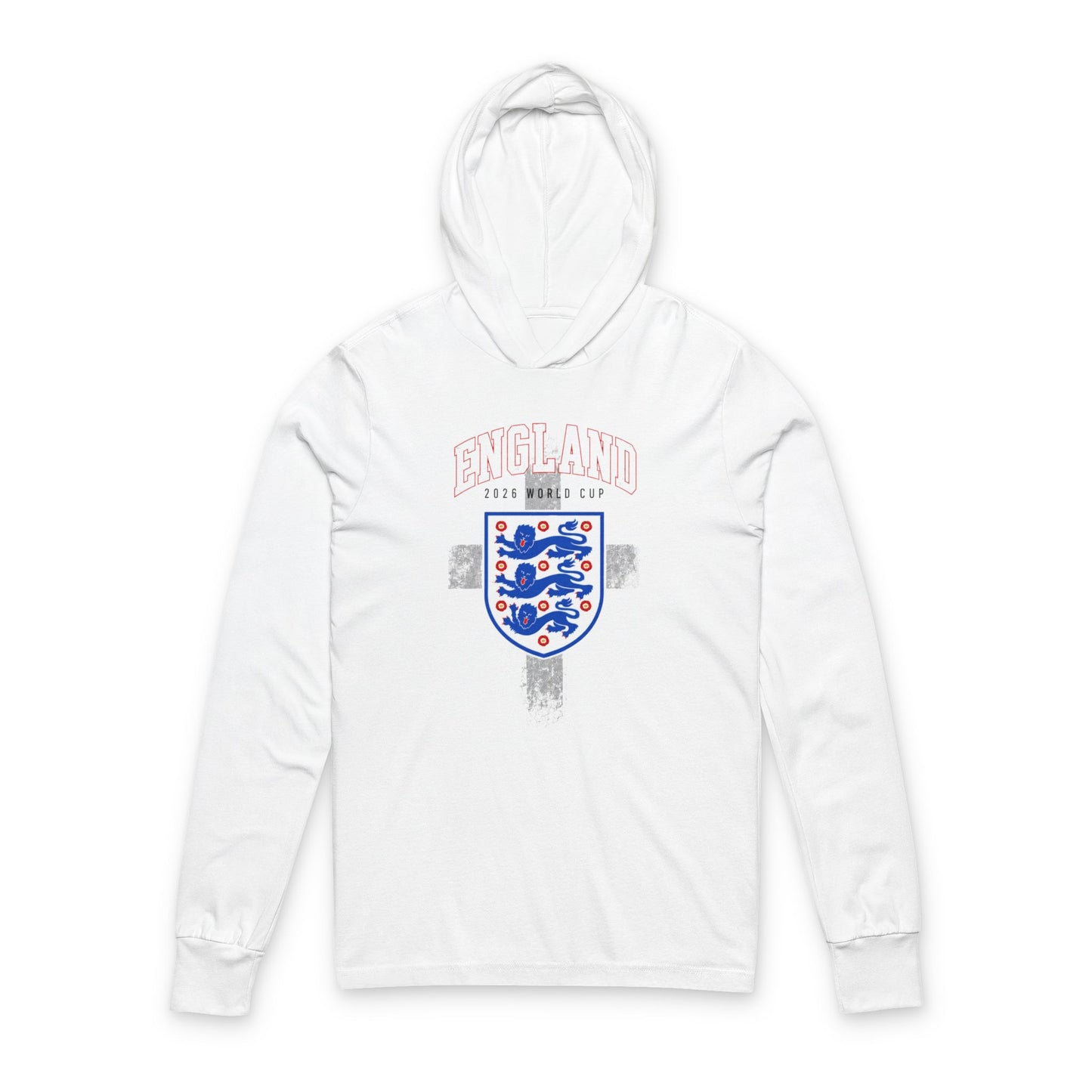 ENGLAND Hoodie Tee — Lightweight Hooded Long-Sleeve Shirt