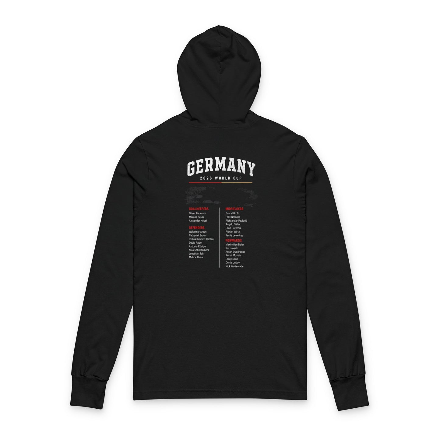 Germany Hoodie Tee — Lightweight Hooded Long-Sleeve Shirt