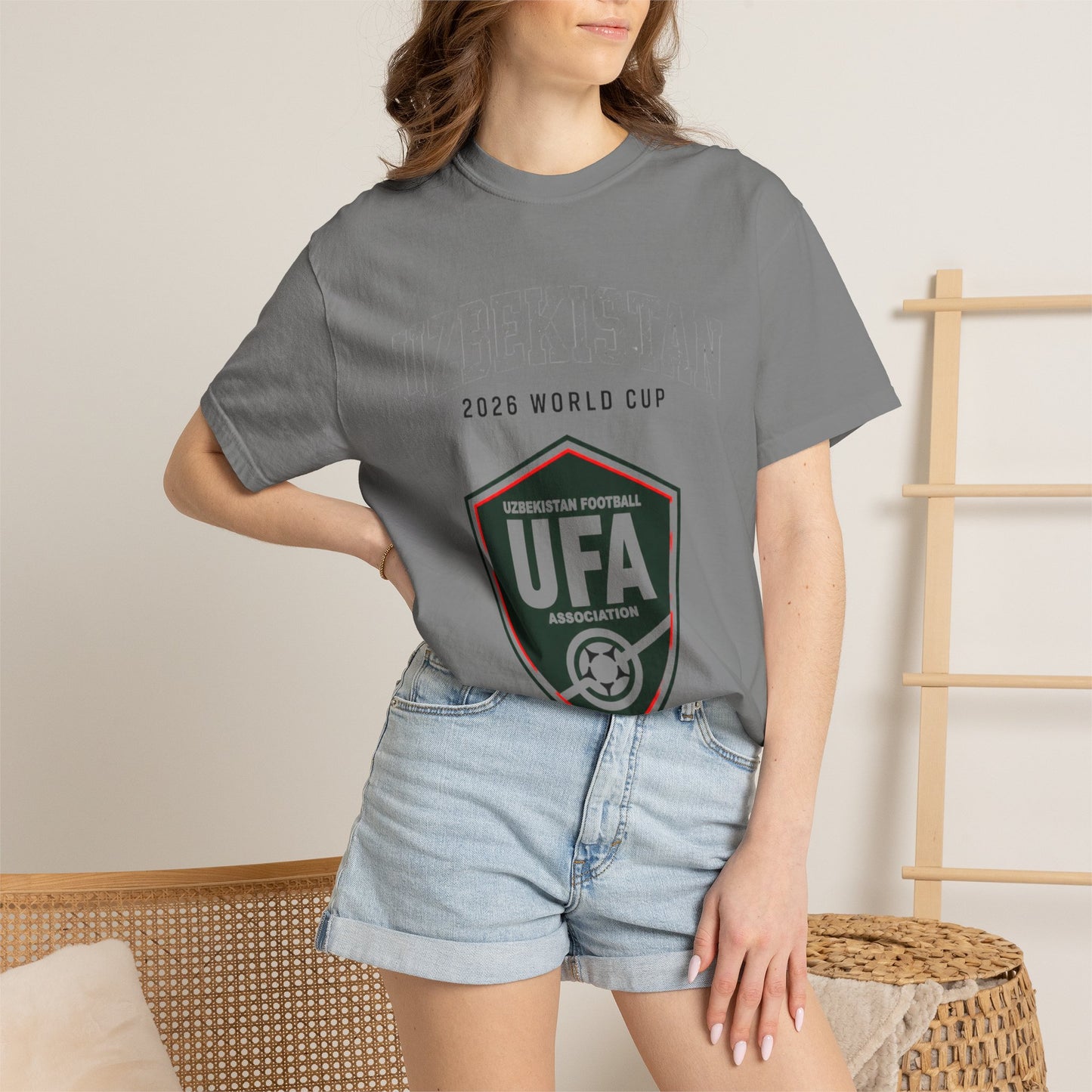 UZBEKISTAN Unisex Garment-Dyed T-shirt