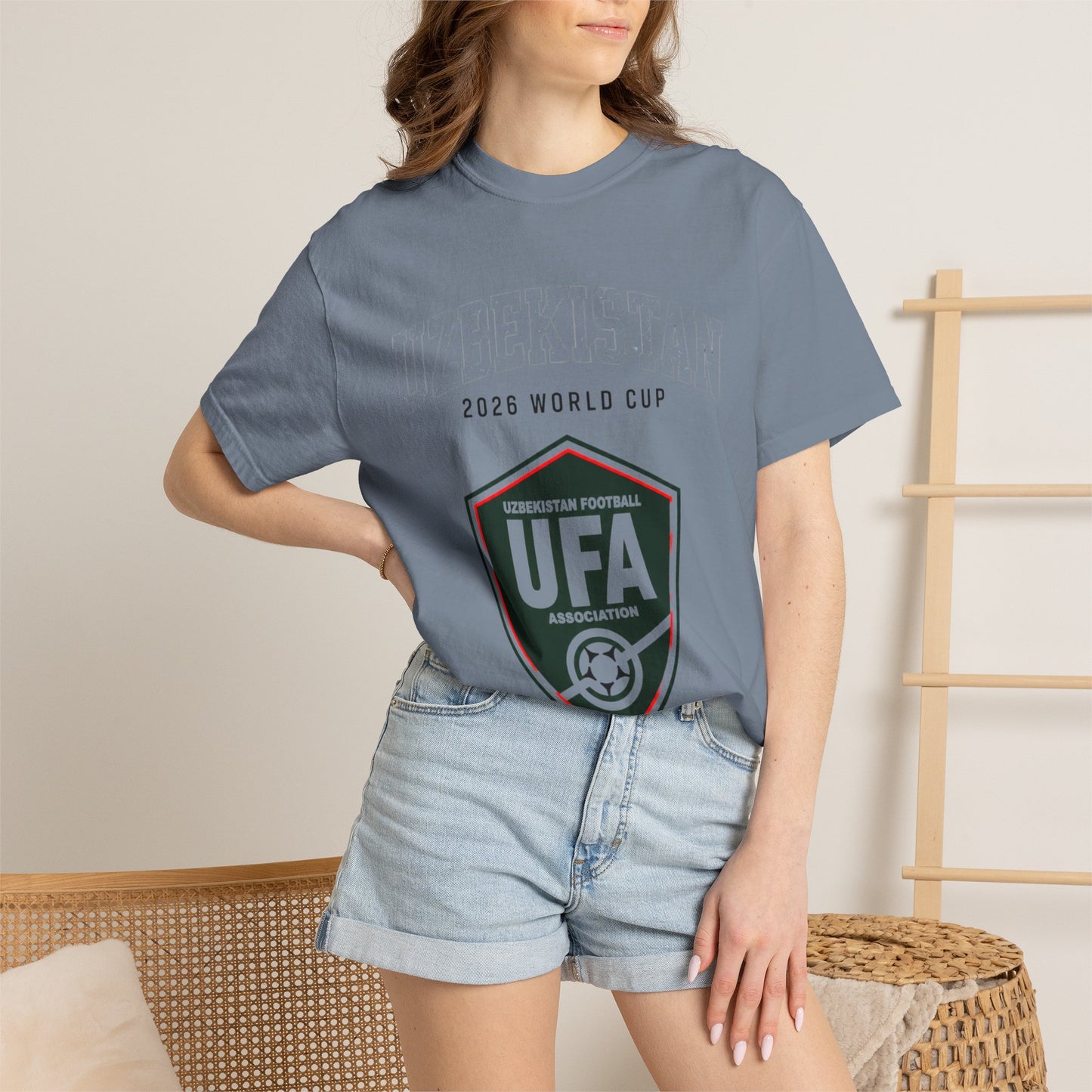 UZBEKISTAN Unisex Garment-Dyed T-shirt