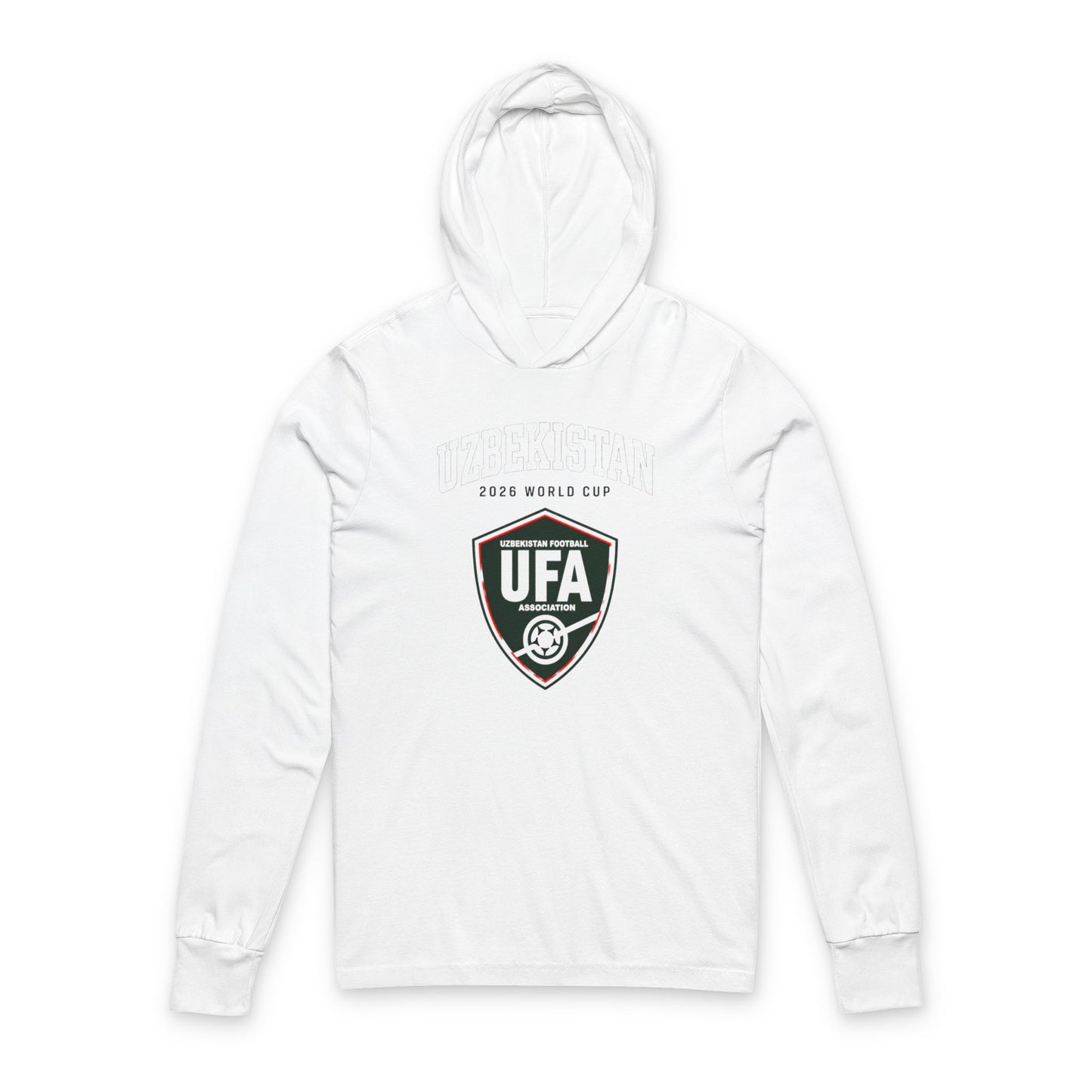UZBEKISTAN Hoodie Tee — Lightweight Hooded Long-Sleeve Shirt