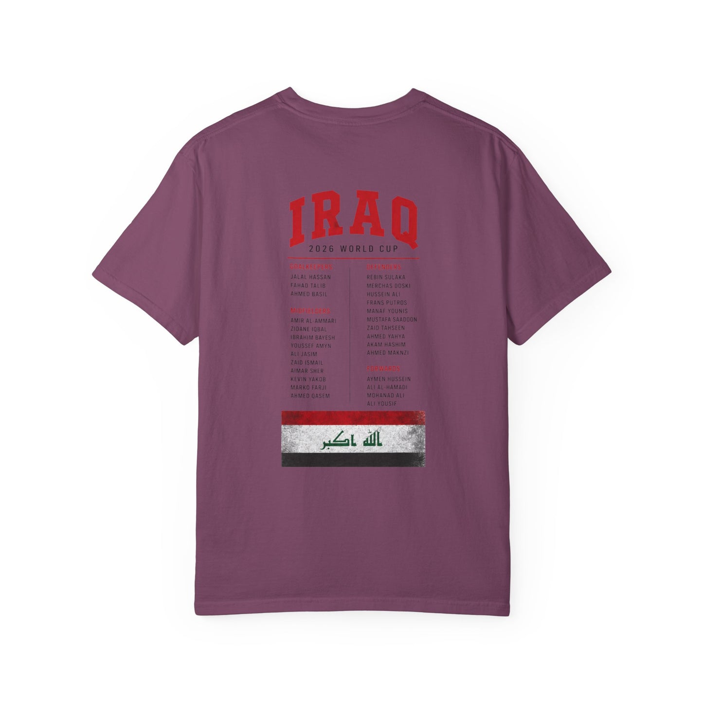 IRAQ Unisex Garment-Dyed T-shirt