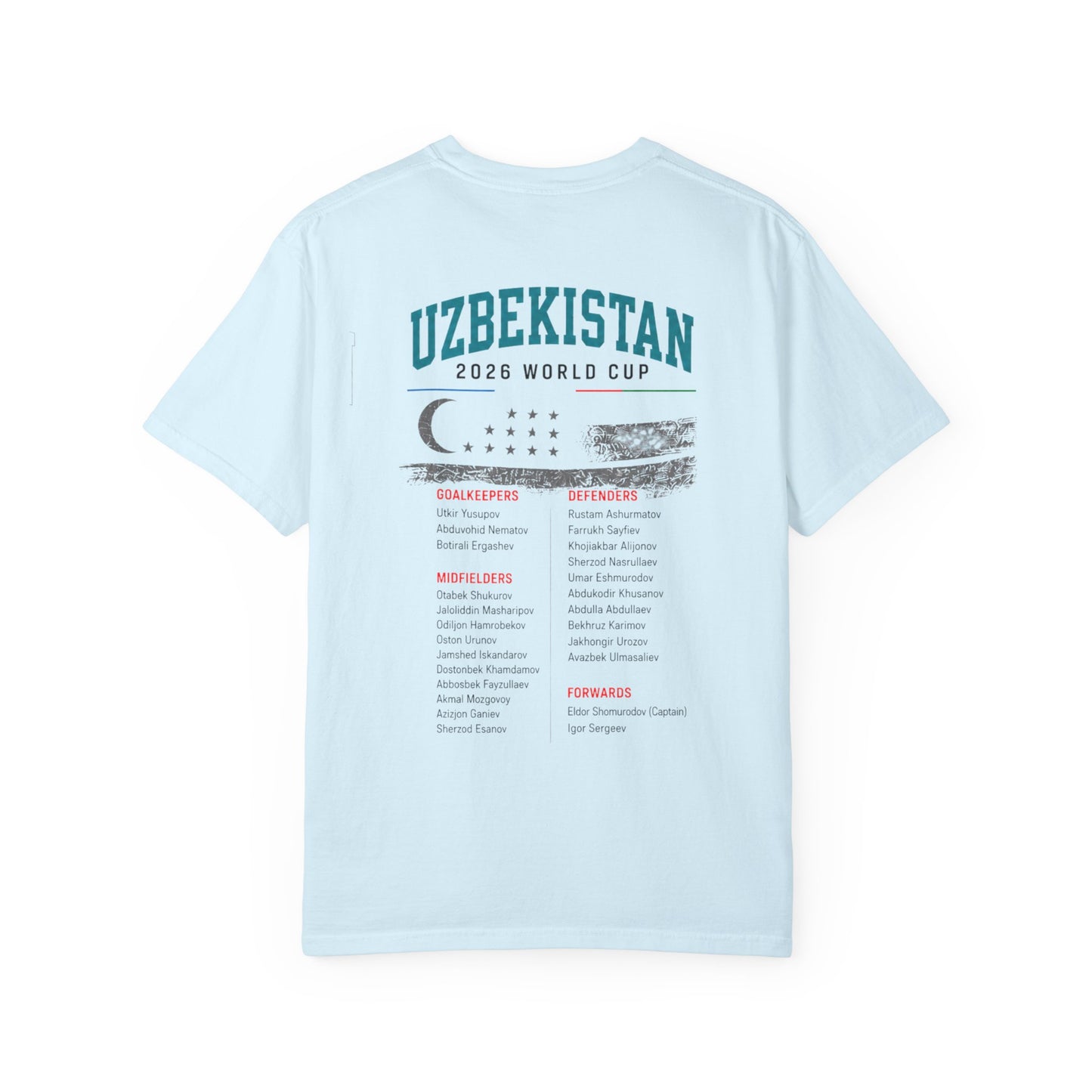 UZBEKISTAN Unisex Garment-Dyed T-shirt