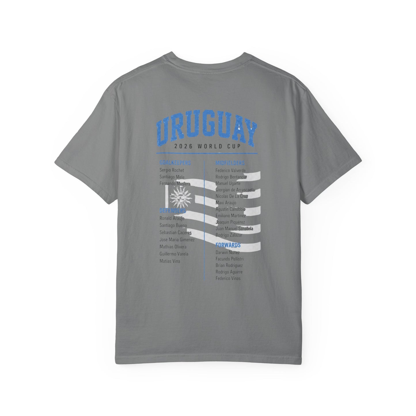 Uruguay Unisex Garment-Dyed T-shirt