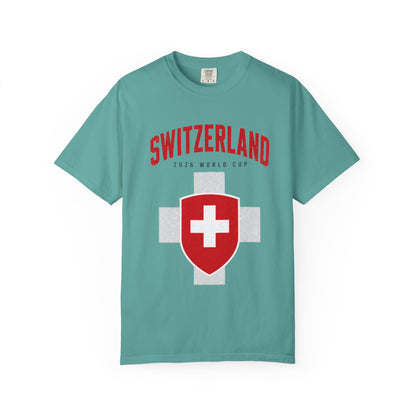 SWITZERLAND Unisex Garment-Dyed T-shirt