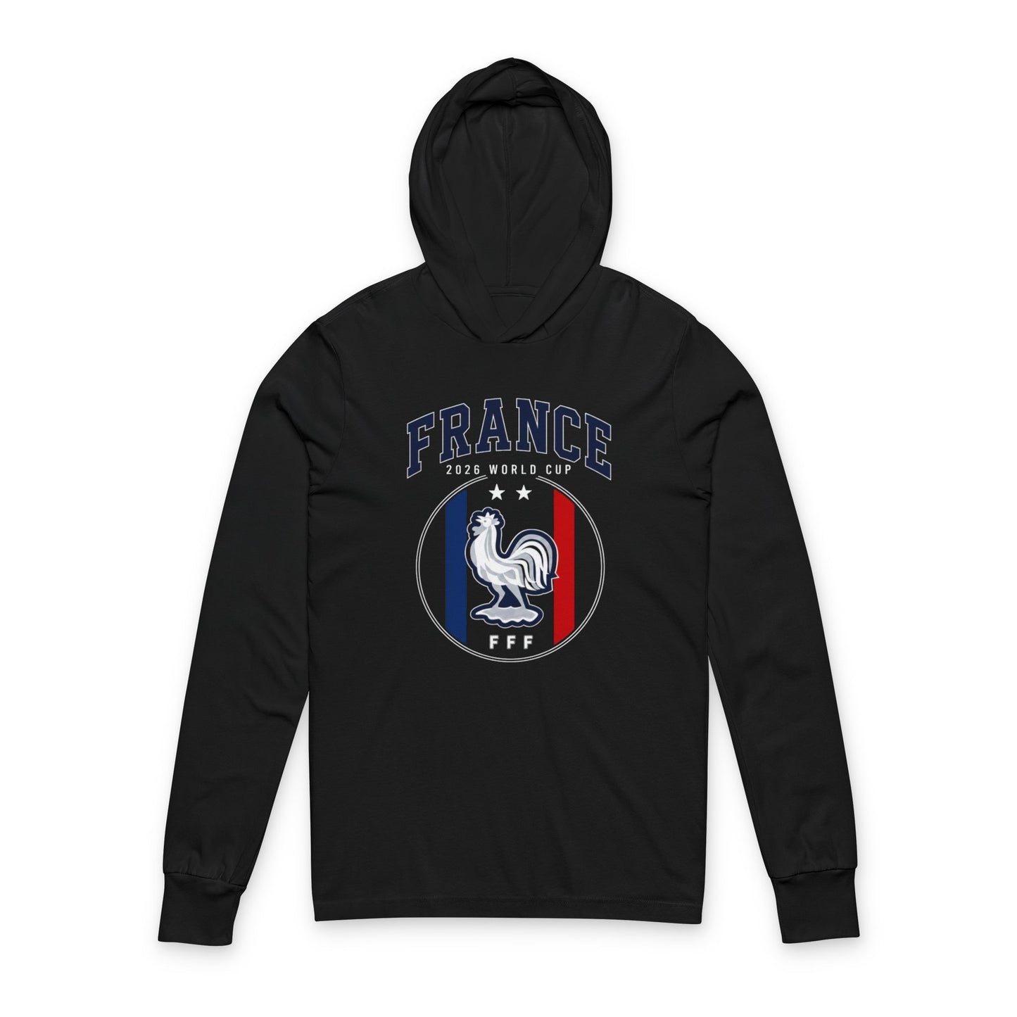 France Hoodie Tee — Lightweight Hooded Long-Sleeve Shirt