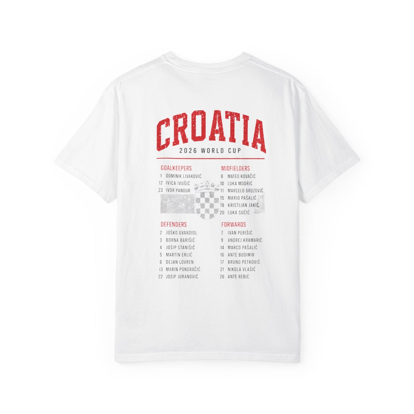 CROATIA Unisex Garment-Dyed T-shirt