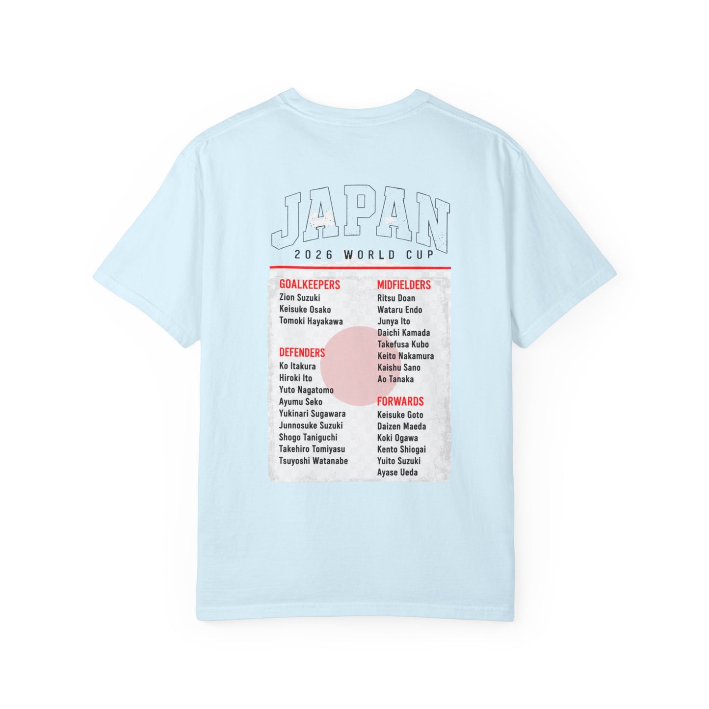 FIFA JAPAN Unisex Garment-Dyed T-shirt