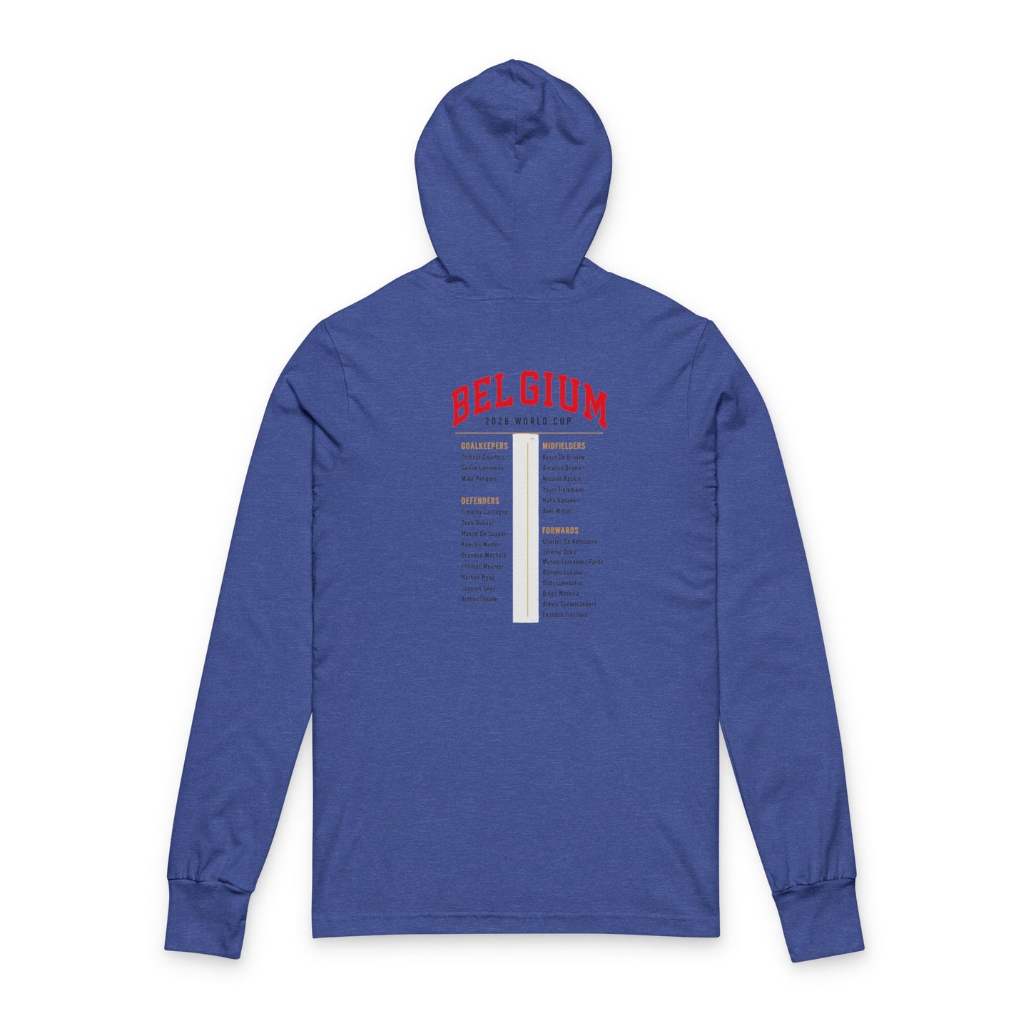 Belgium Hoodie Tee — Lightweight Hooded Long-Sleeve Shirt