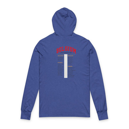 Belgium Hoodie Tee — Lightweight Hooded Long-Sleeve Shirt