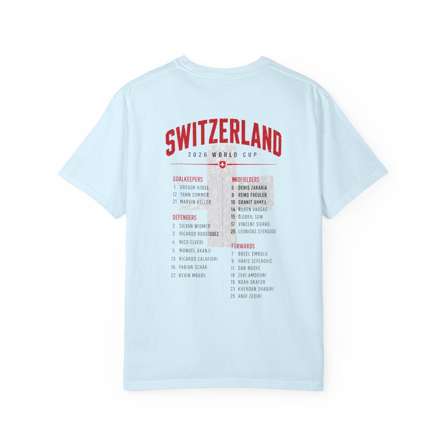 SWITZERLAND Unisex Garment-Dyed T-shirt