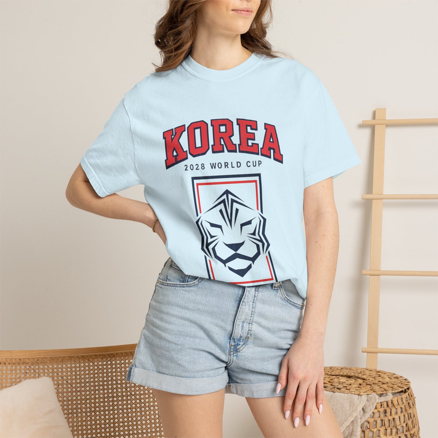 KOREA Unisex Garment-Dyed T-shirt