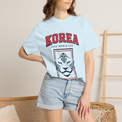 KOREA Unisex Garment-Dyed T-shirt