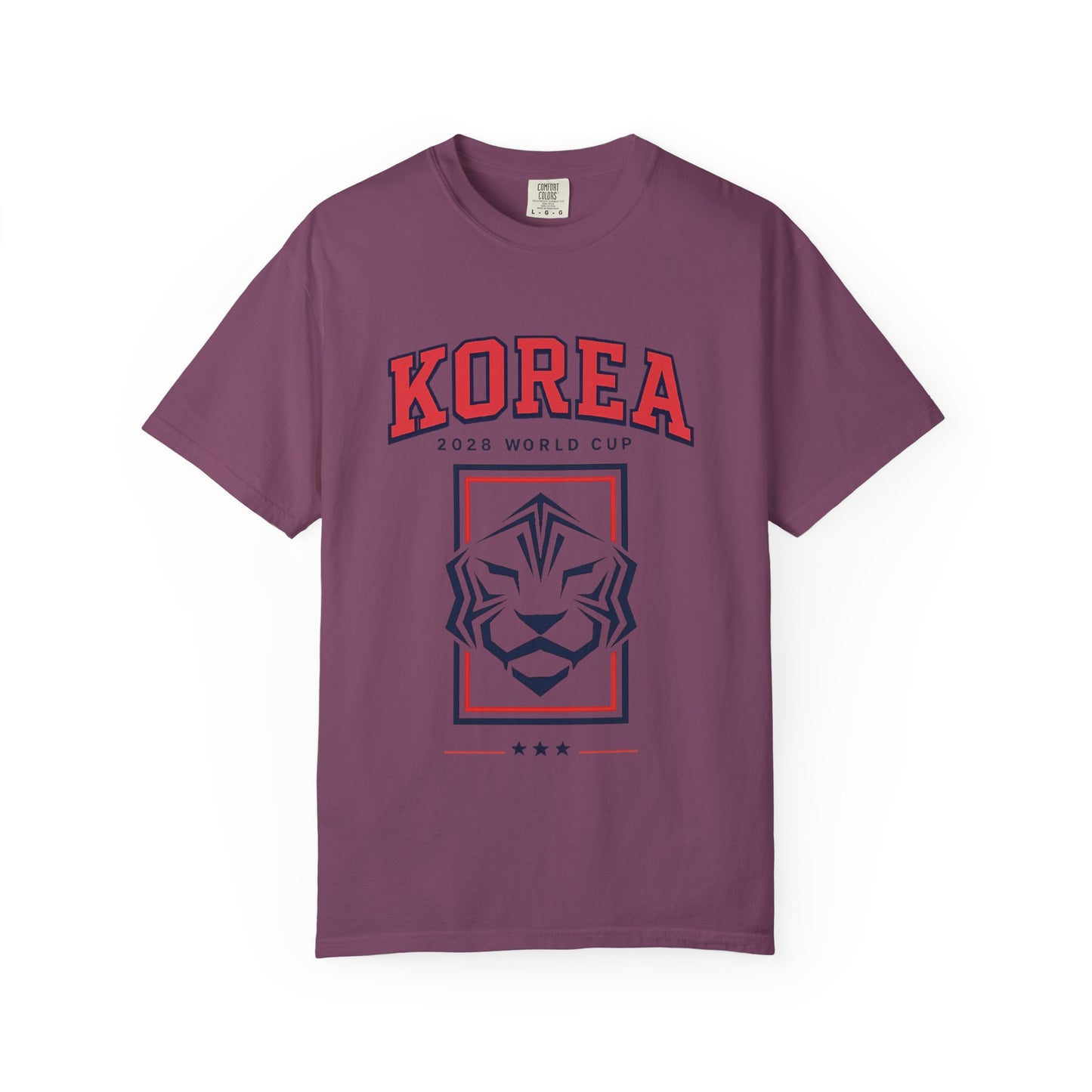 KOREA Unisex Garment-Dyed T-shirt