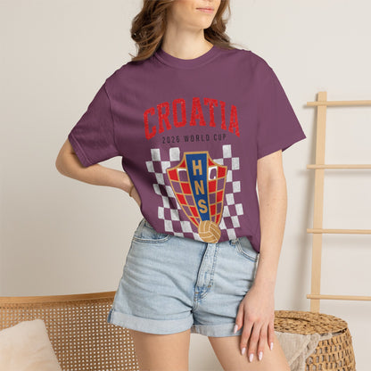 CROATIA Unisex Garment-Dyed T-shirt