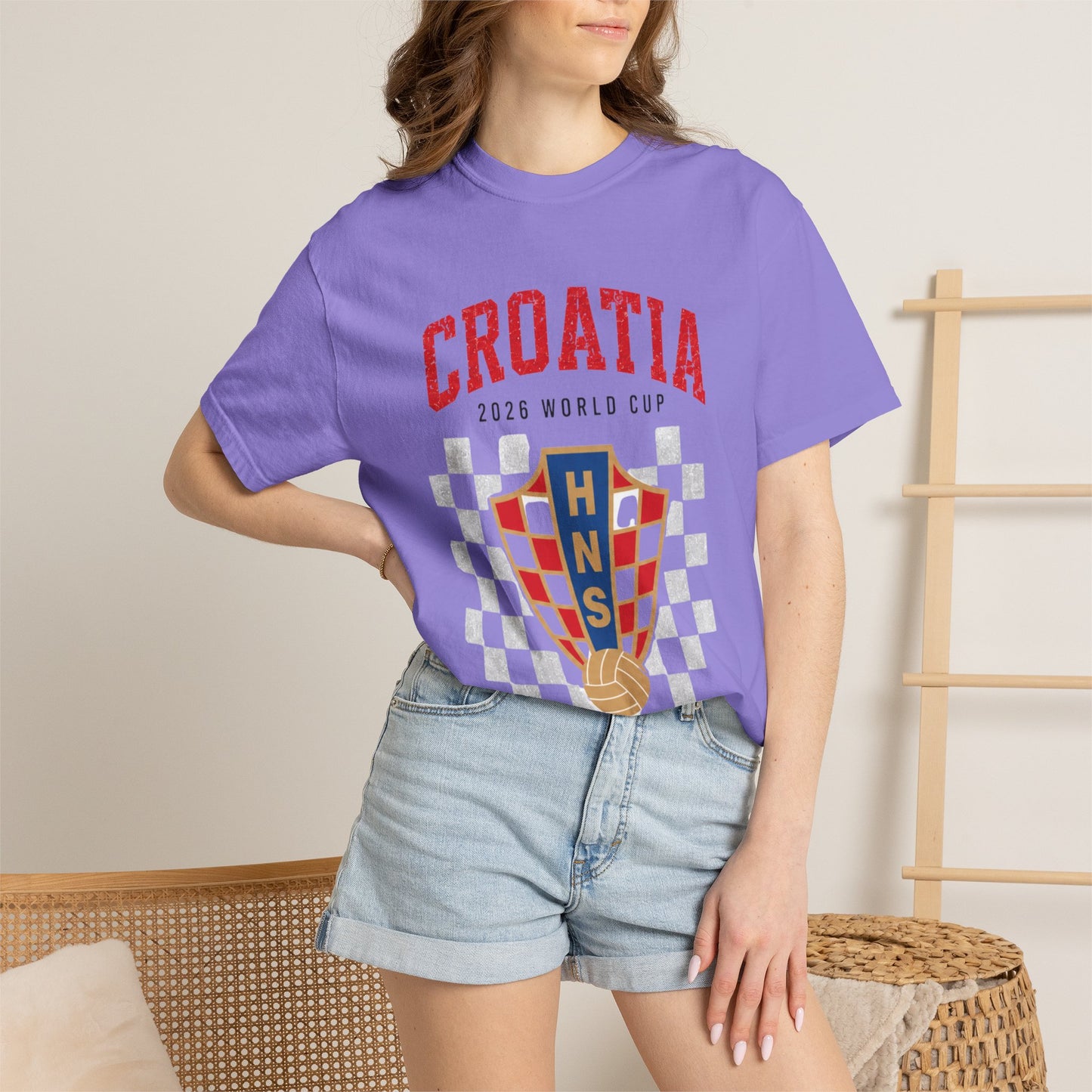 CROATIA Unisex Garment-Dyed T-shirt