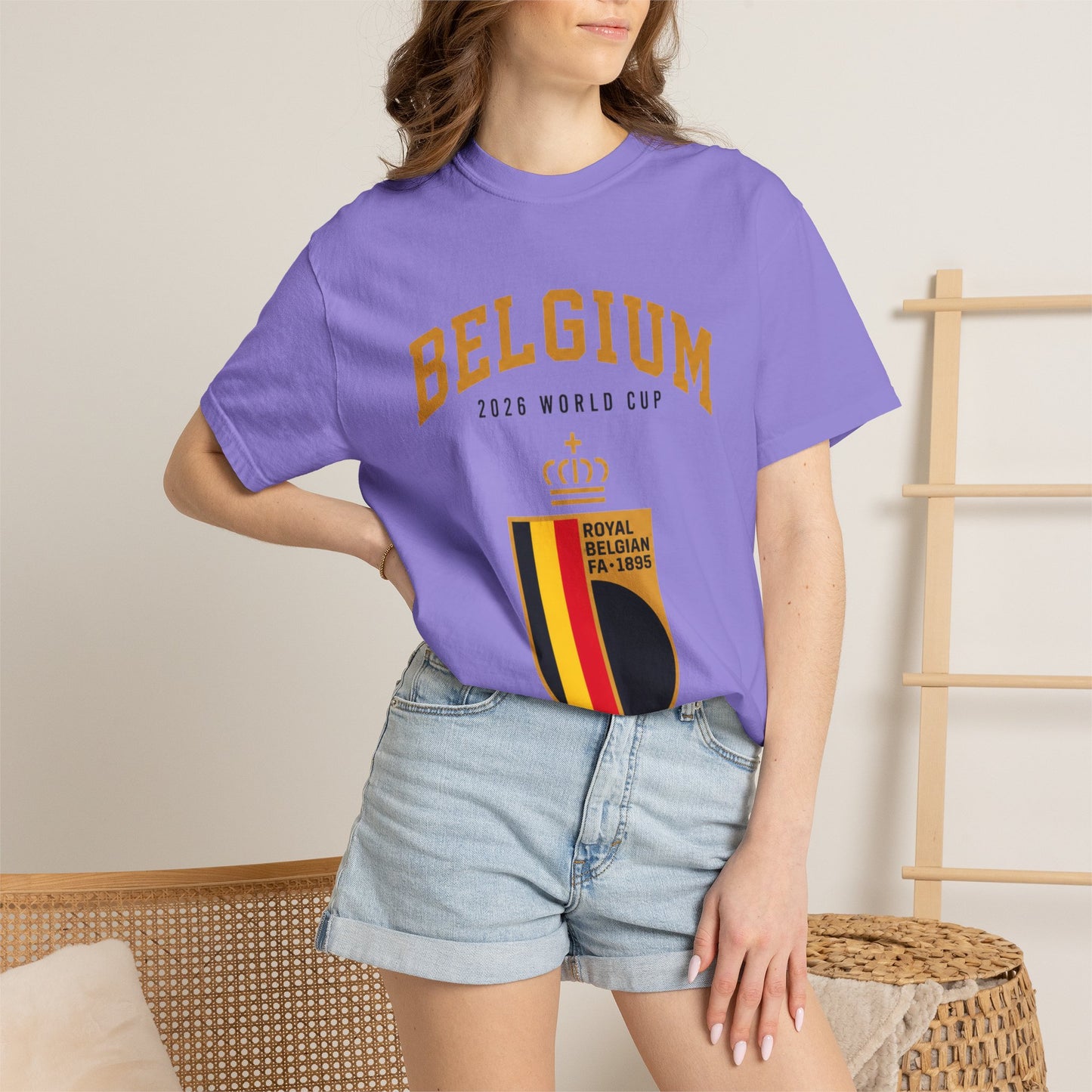 Belgium Unisex Garment-Dyed T-shirt