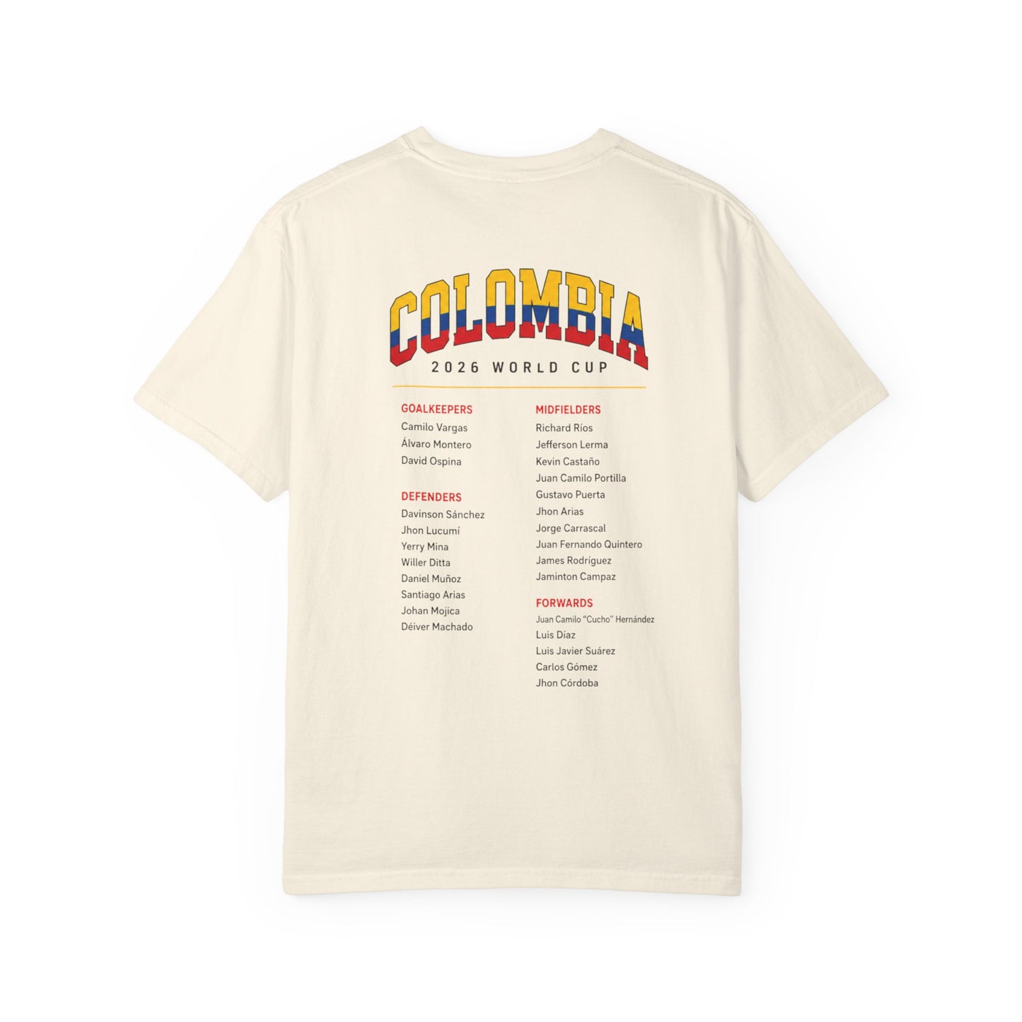 FIFA COLOMBIA Unisex Garment-Dyed T-shirt