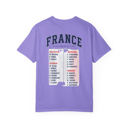 France Unisex Garment-Dyed T-shirt