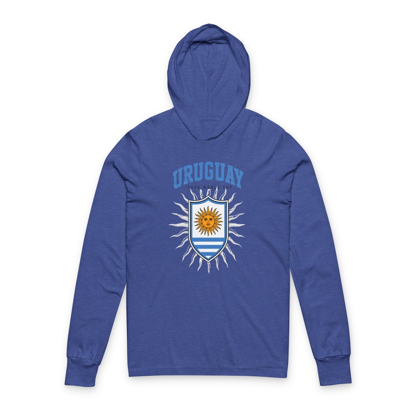 Uruguay Hoodie Tee — Lightweight Hooded Long-Sleeve Shirt