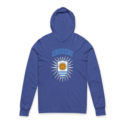 Uruguay Hoodie Tee — Lightweight Hooded Long-Sleeve Shirt
