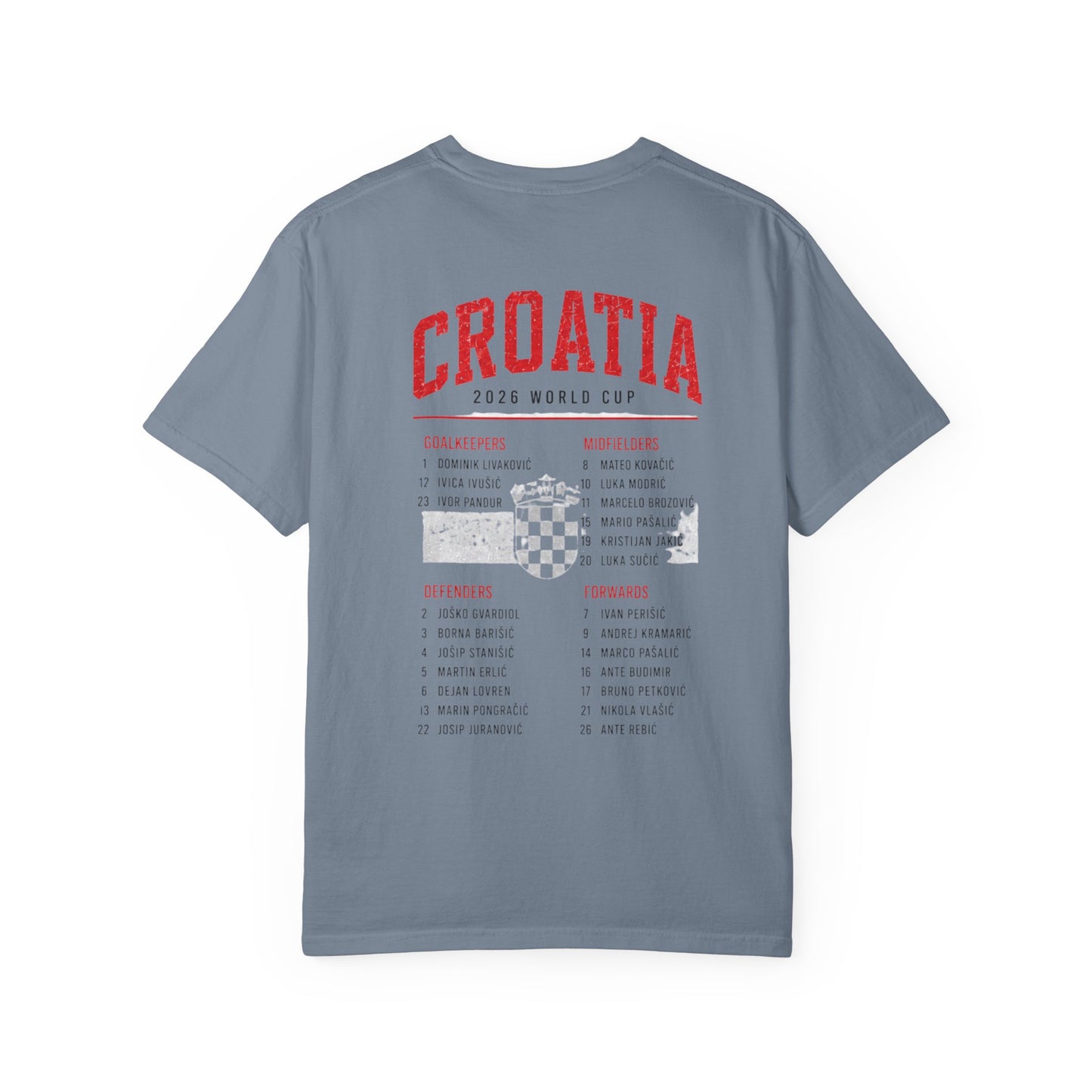 CROATIA Unisex Garment-Dyed T-shirt