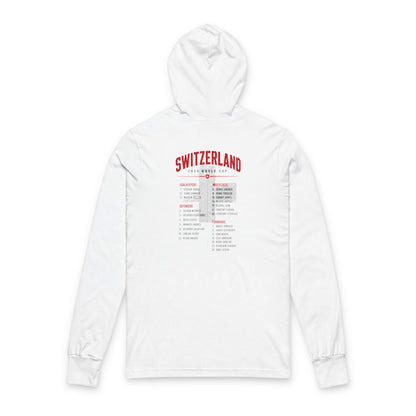SWITZERLAND Hoodie Tee — Lightweight Hooded Long-Sleeve Shirt
