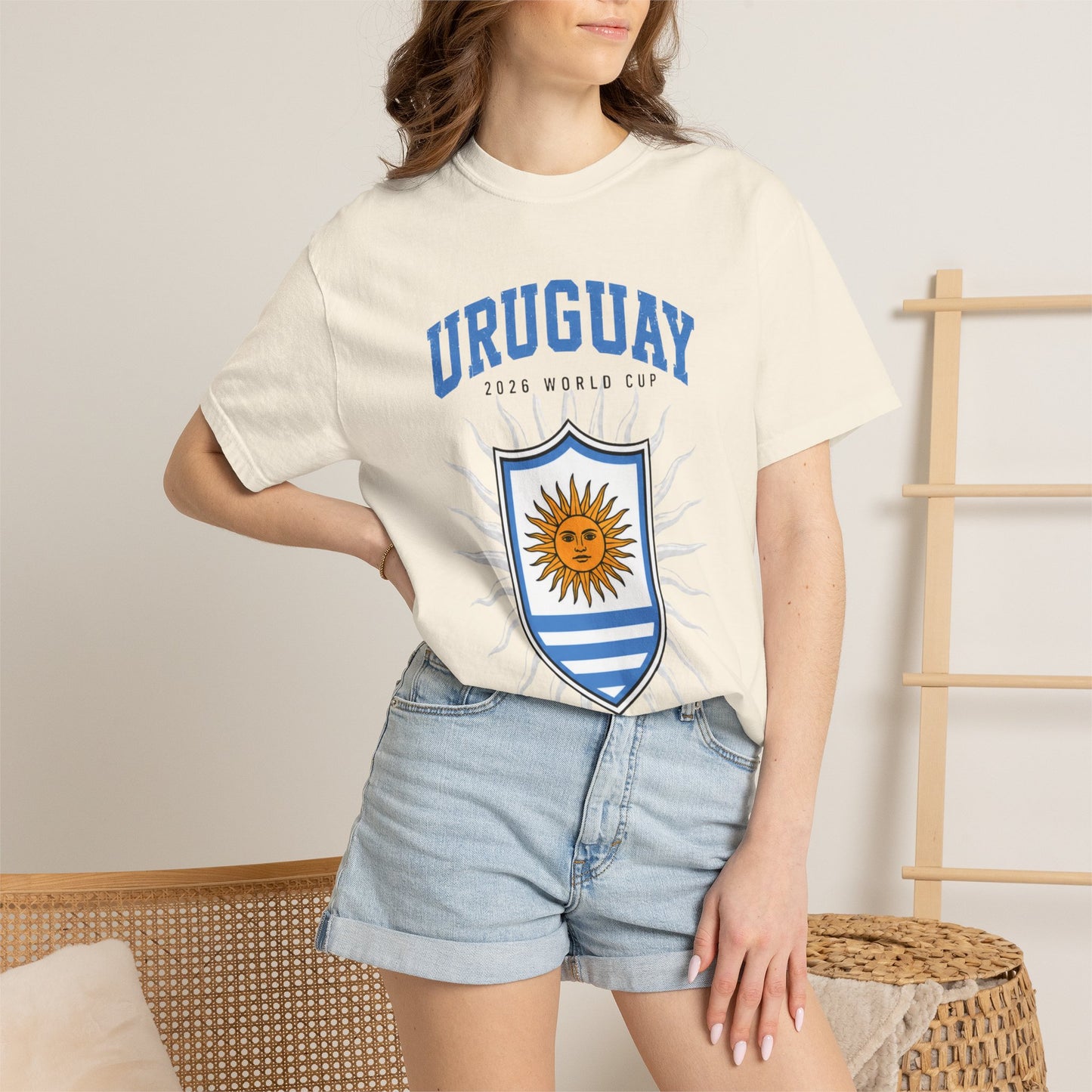 Uruguay Unisex Garment-Dyed T-shirt