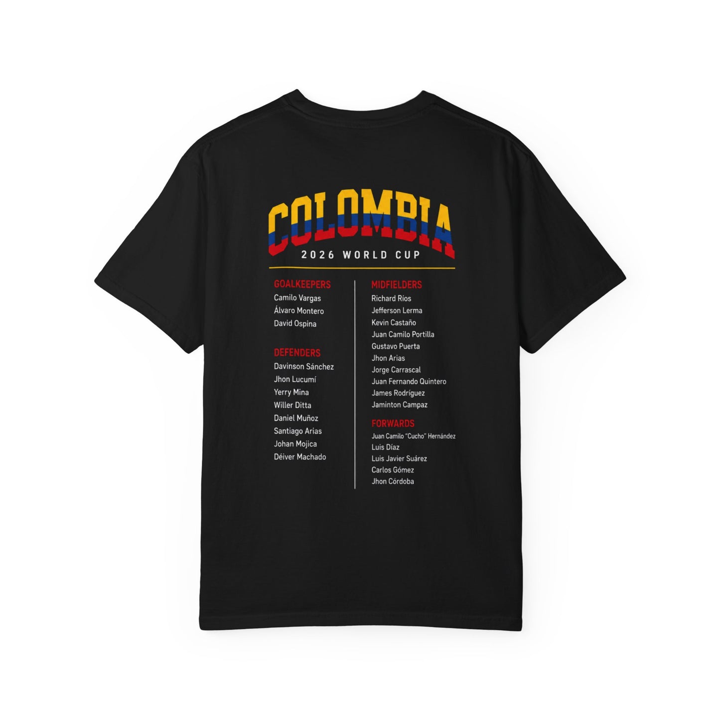 FIFA COLOMBIA Unisex Garment-Dyed T-shirt