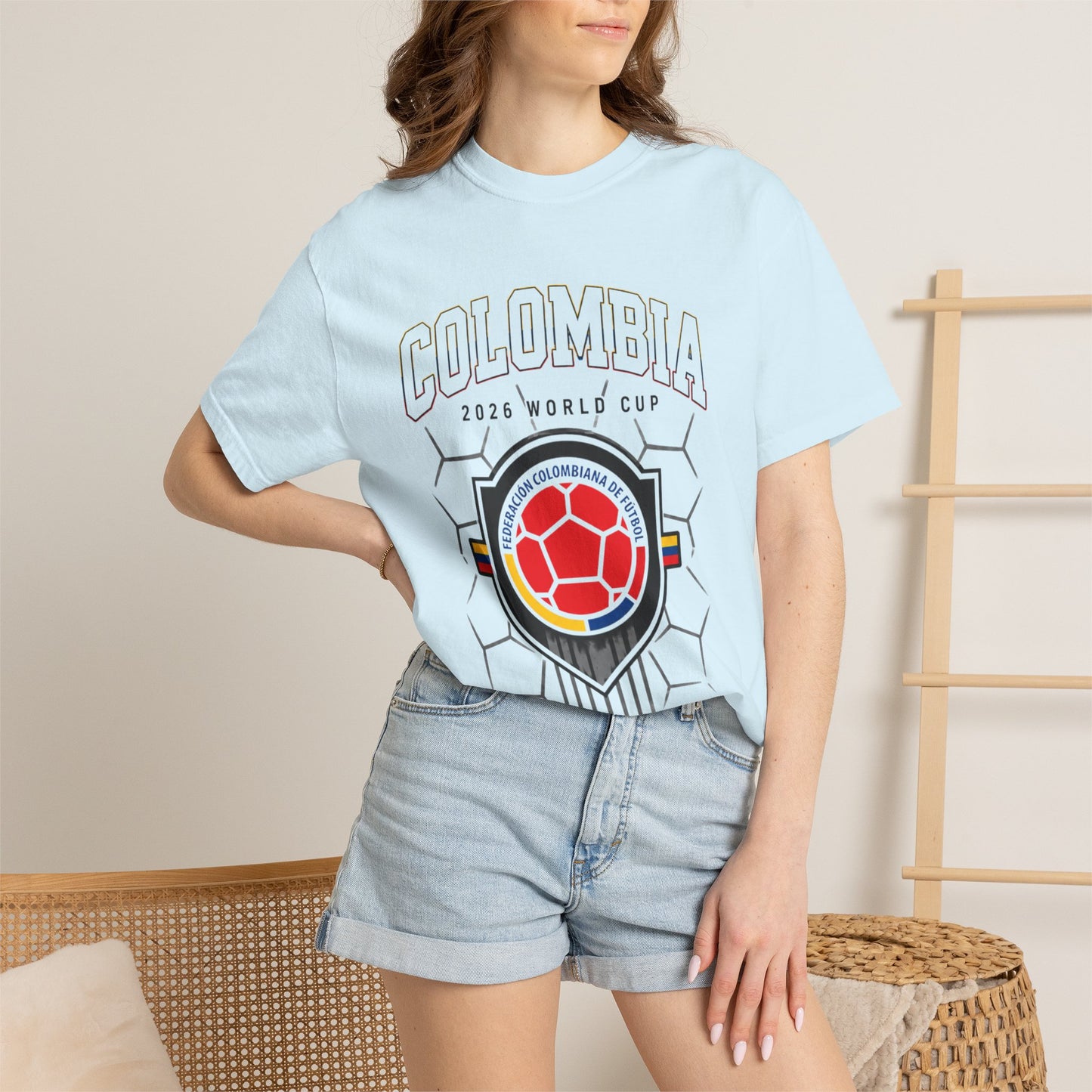 FIFA COLOMBIA Unisex Garment-Dyed T-shirt