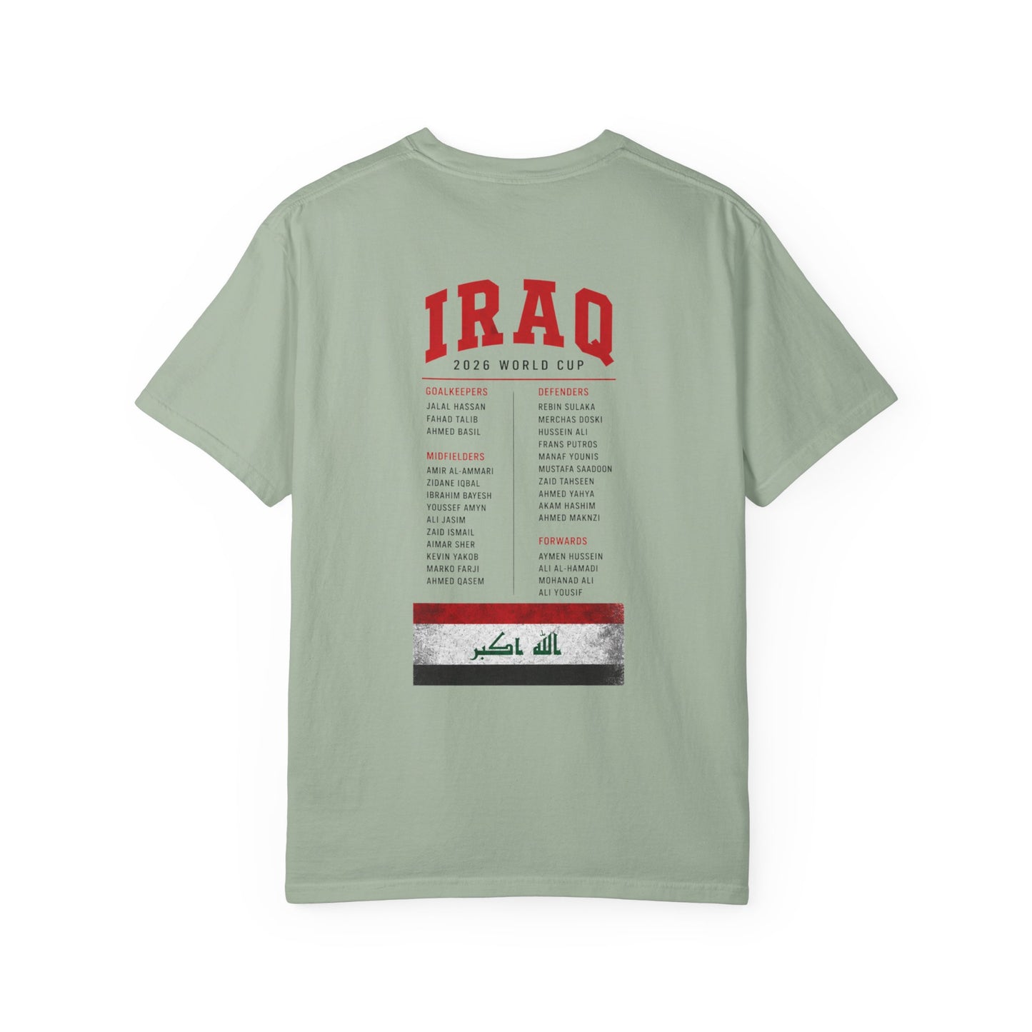 IRAQ Unisex Garment-Dyed T-shirt
