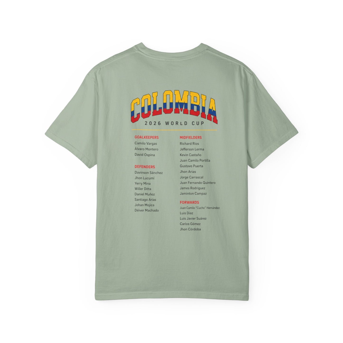 FIFA COLOMBIA Unisex Garment-Dyed T-shirt
