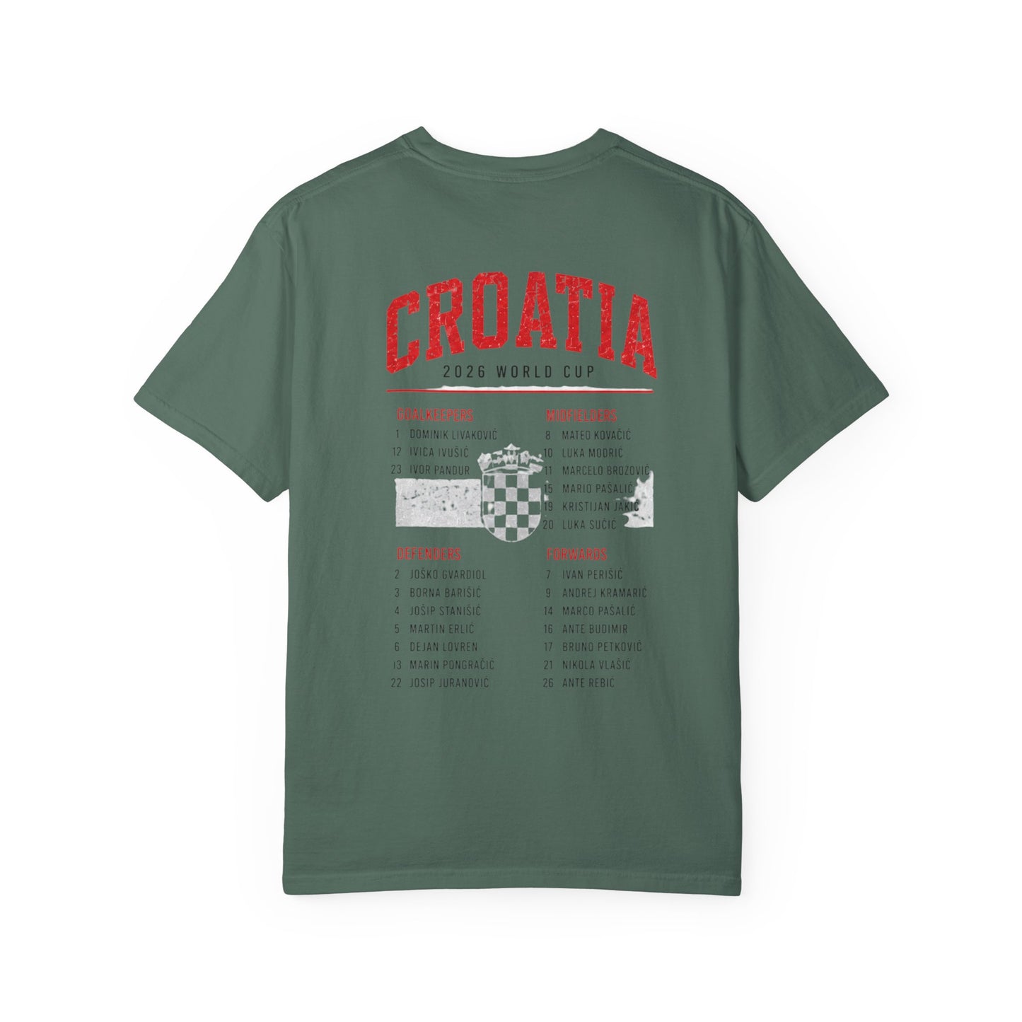CROATIA Unisex Garment-Dyed T-shirt