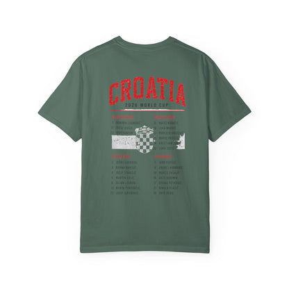 CROATIA Unisex Garment-Dyed T-shirt