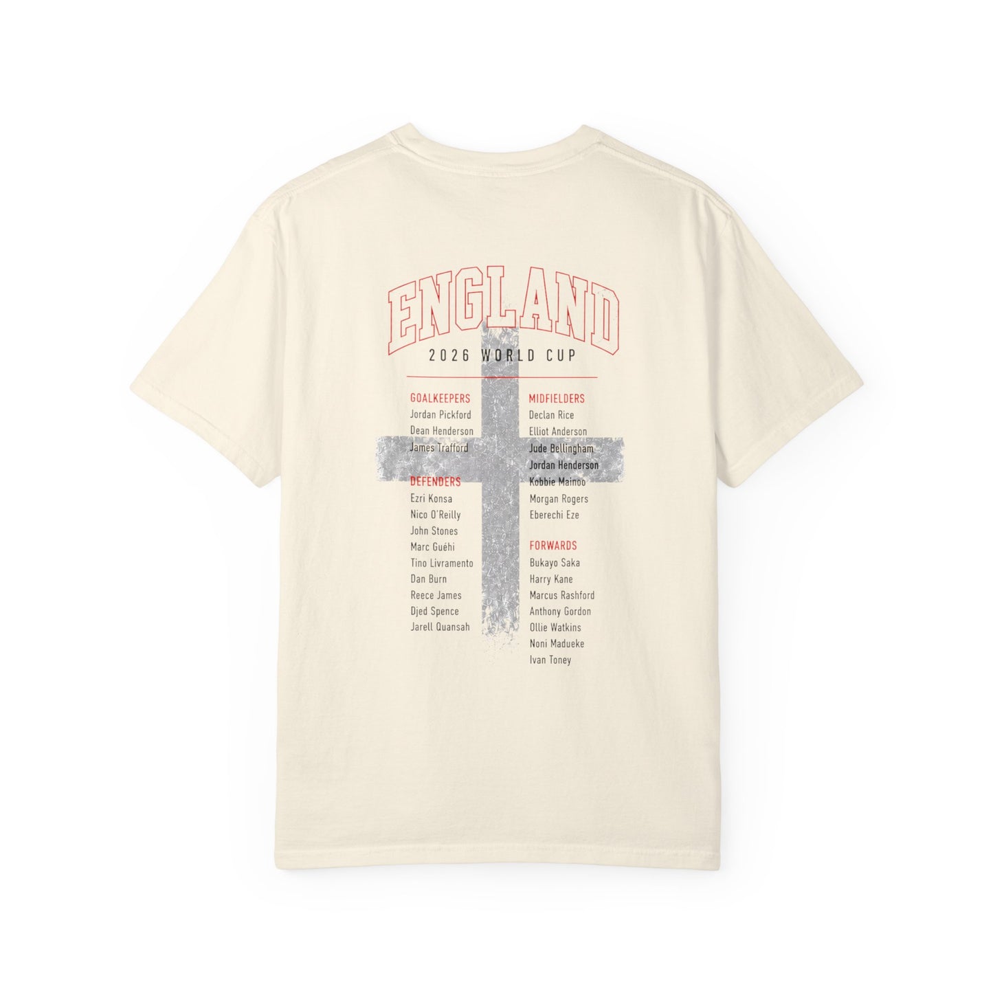 ENGLAND Unisex Garment-Dyed T-shirt