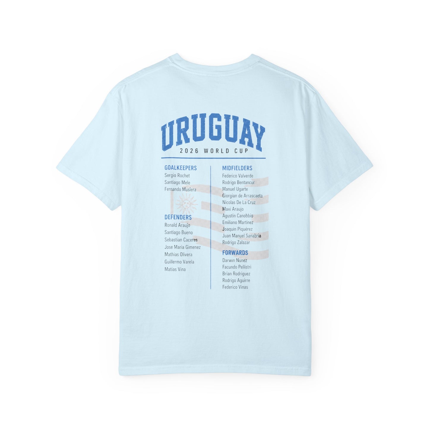 Uruguay Unisex Garment-Dyed T-shirt
