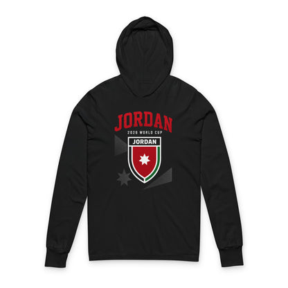 JORDAN Soccer Hoodie Tee — World Cup 2022 Team Roster Long-Sleeve Hooded Tee